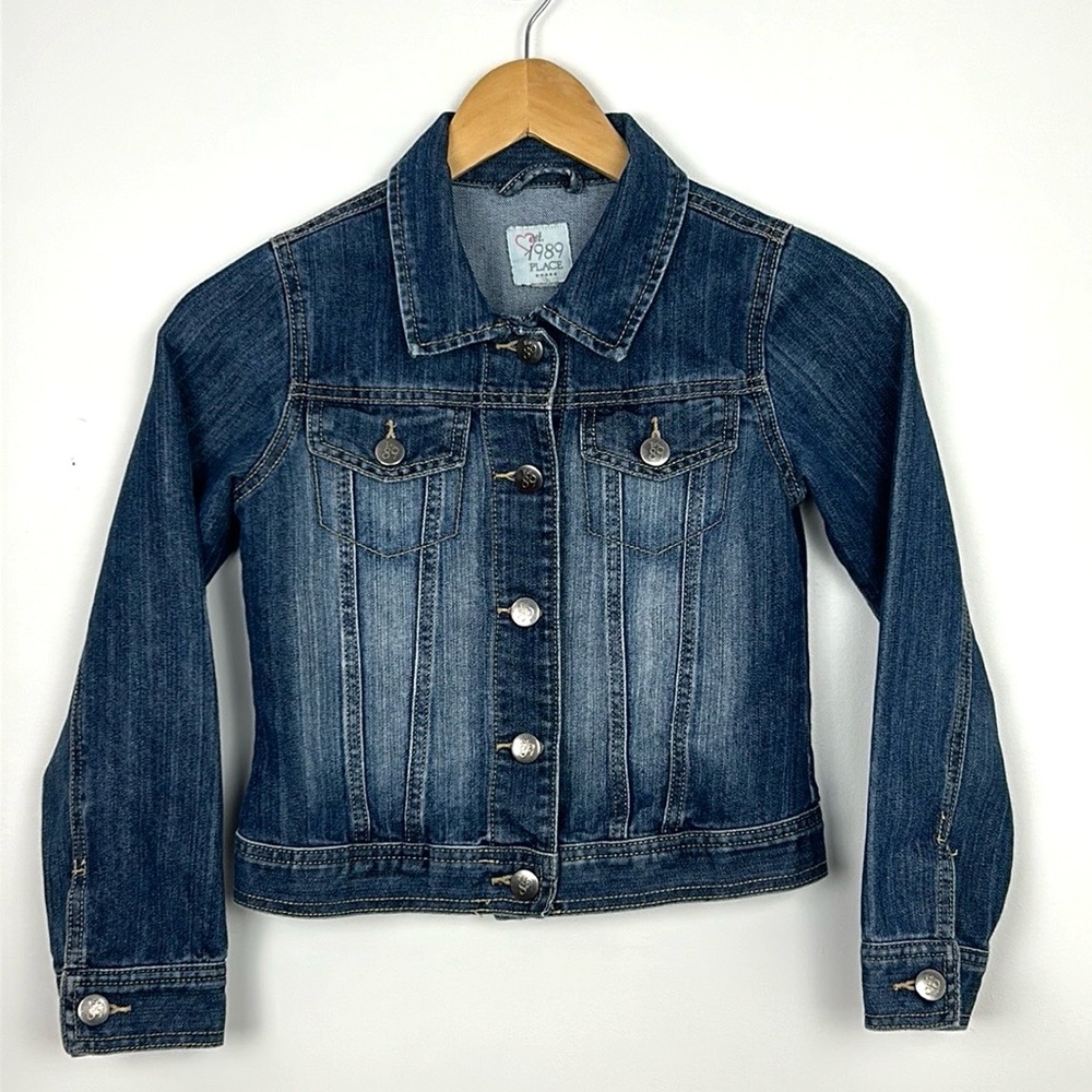 The Children’s Place denim Jean jacket girls size S small